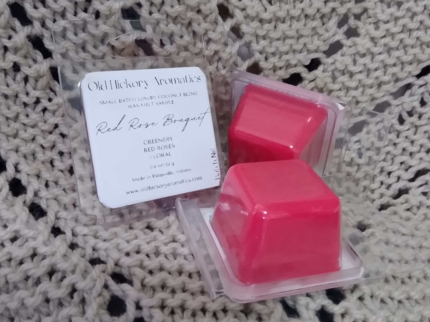 Red Rose Bouquet Wax Melt Sample